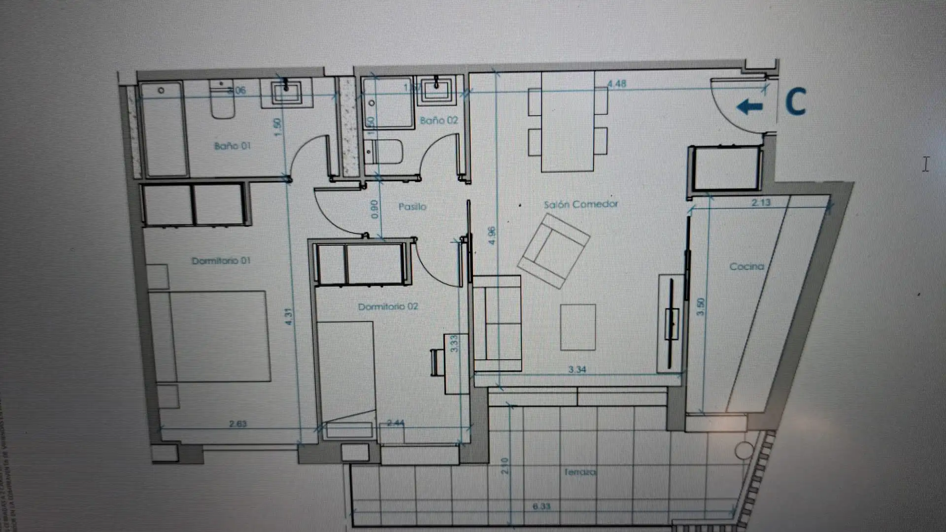 Mini appartamento di nuova costruzione con terrazza in vendita a Urbanización Santa Rosa 25, imagen 9