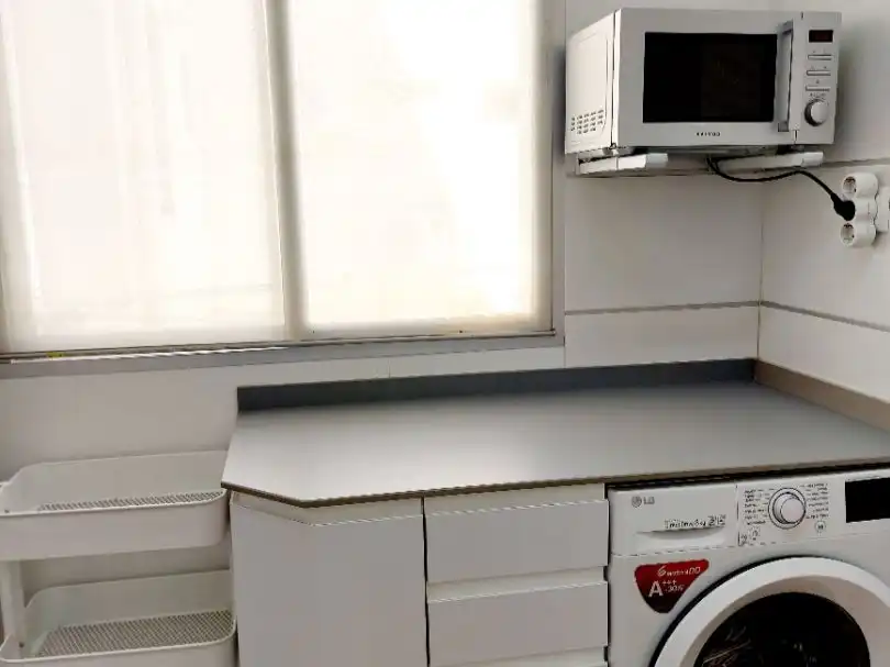 Cocina de Piso de alquiler en Madrid con Aire acondicionado, Parquet y Amueblado