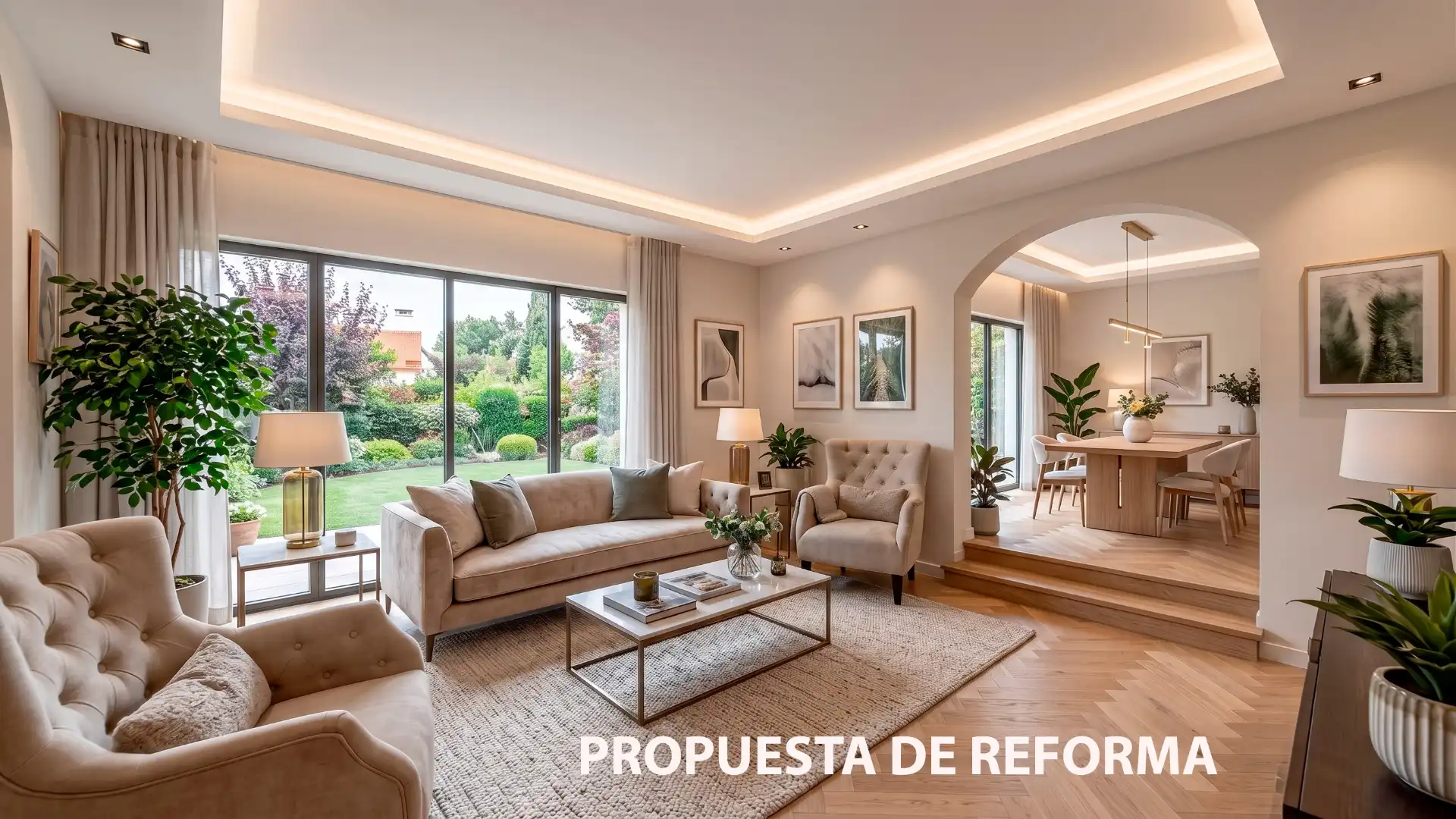 Wohnzimmer von Haus oder Chalet zum Verkauf in Torrelodones mit Heizung, Privatgarten und Parkett