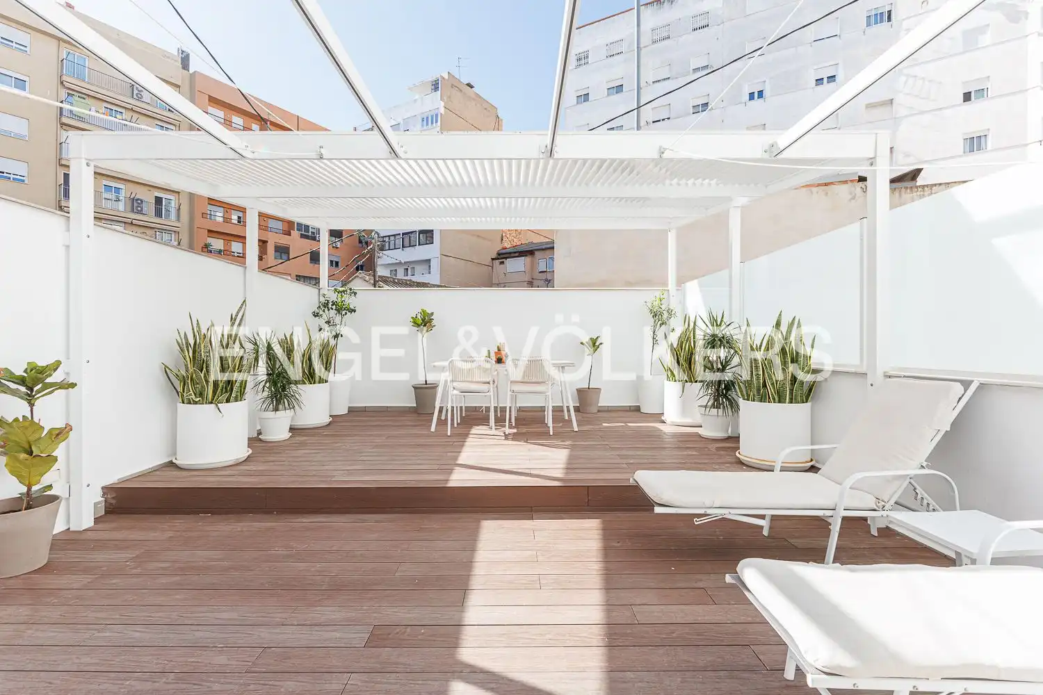 Terrace of Flat for rent in  Valencia Capital  with Air Conditioner, Heating and Parquet flooring