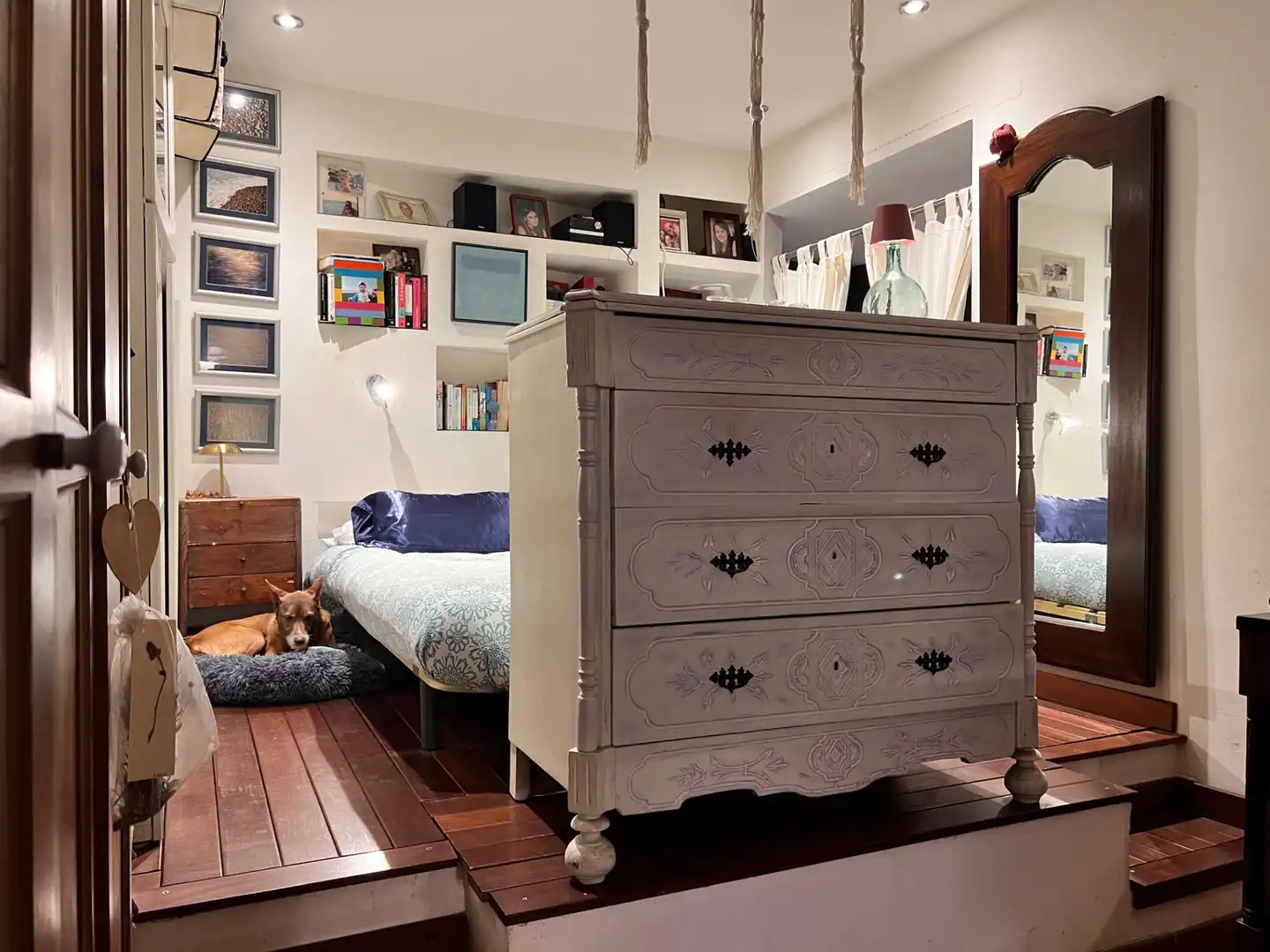 Schlafzimmer von Erdgeschoss zum Verkauf in Vilassar de Dalt mit Klimaanlage, Terrasse und Ofen