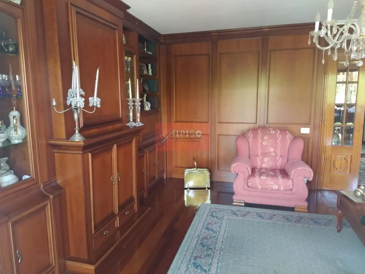 Sala d'estar de Dúplex en venda en Ourense Capital  amb Calefacció, Parquet i Moblat