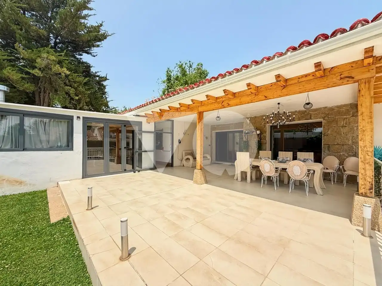 Terraza de Casa o chalet en venta en Villanueva de la Cañada con Aire acondicionado, Calefacción y Jardín privado