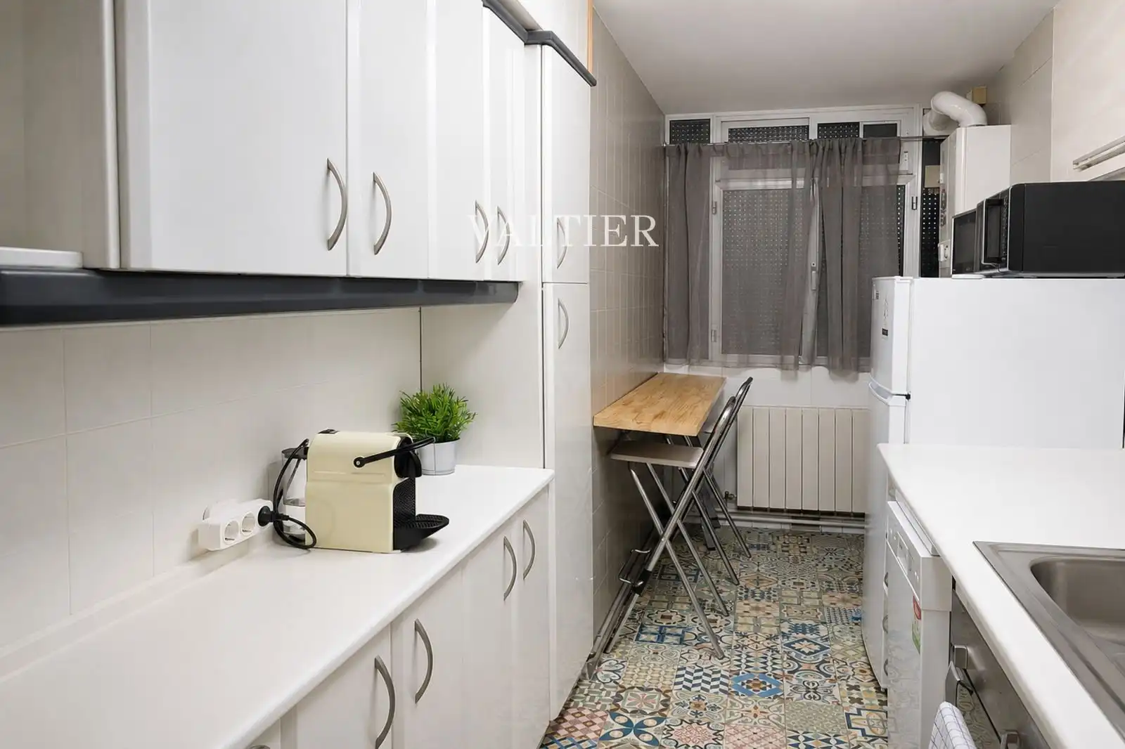 Cocina de Piso de alquiler en Madrid con Aire acondicionado, Terraza y Amueblado