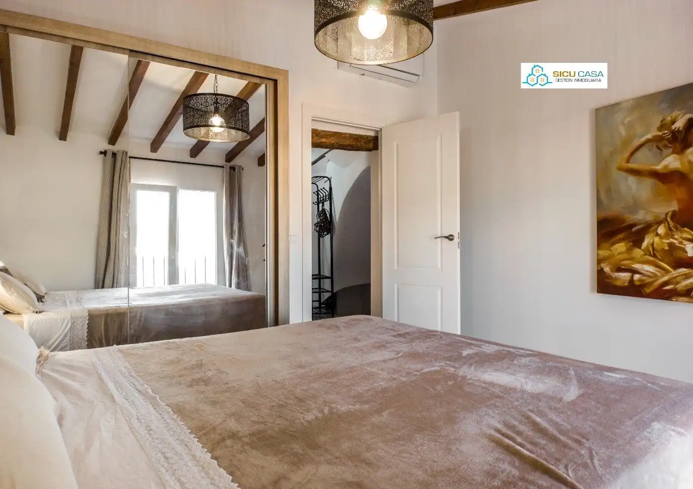 Bedroom of Houses for sale in Jijona / Xixona  with Air Conditioner, Terrace and Storage room