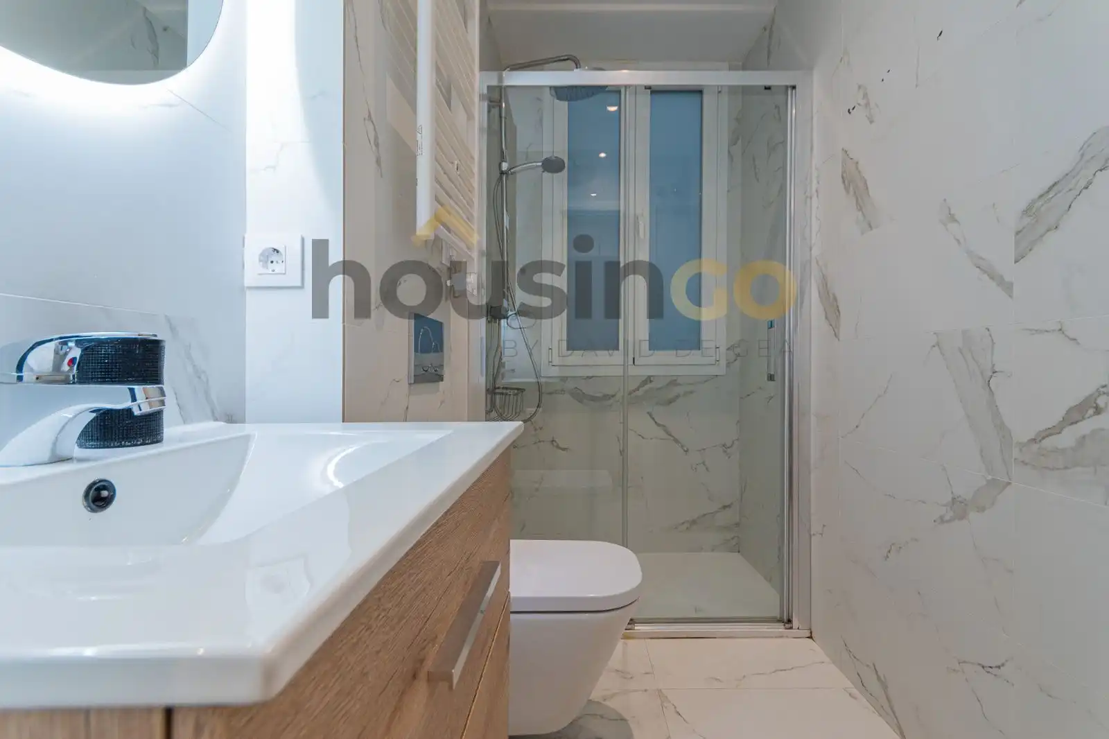 Baño de Piso de alquiler en Madrid con Aire acondicionado, Calefacción y Terraza
