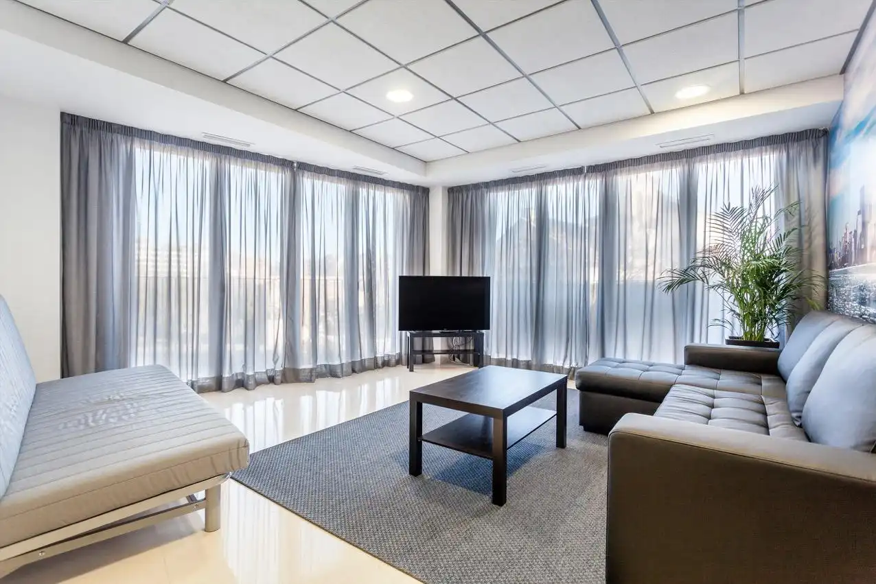 Sala de estar de Apartamento de alquiler en Valencia con Aire acondicionado, Calefacción y Amueblado