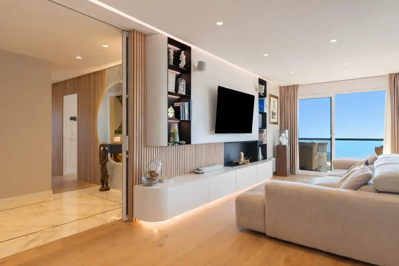 Sala de estar de Ático en venta en Sabadell con Aire acondicionado, Calefacción y Parquet