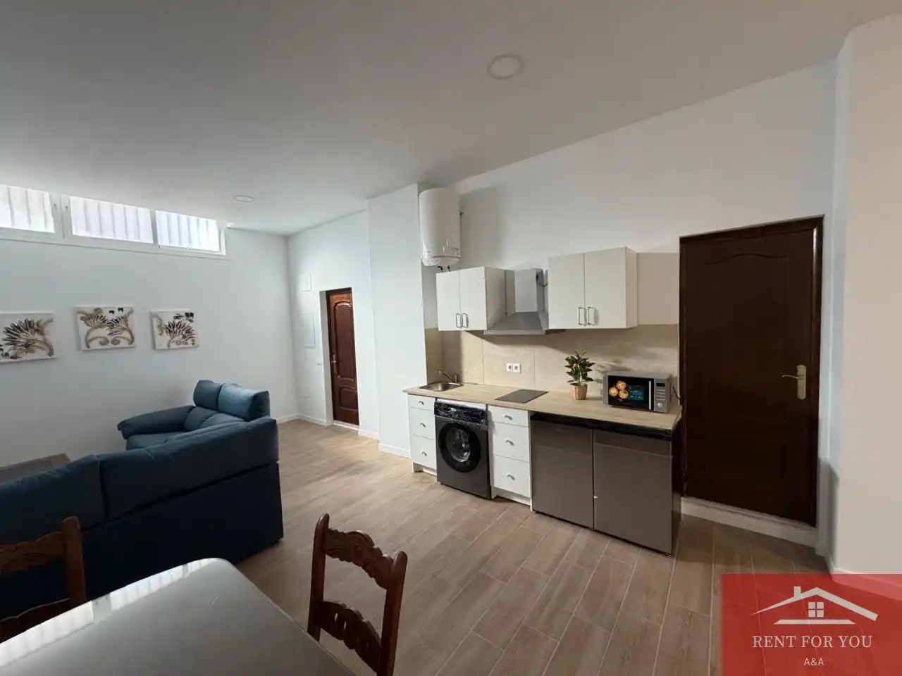 Cocina de Estudio de alquiler en Alhaurín El Grande con Aire acondicionado y Amueblado