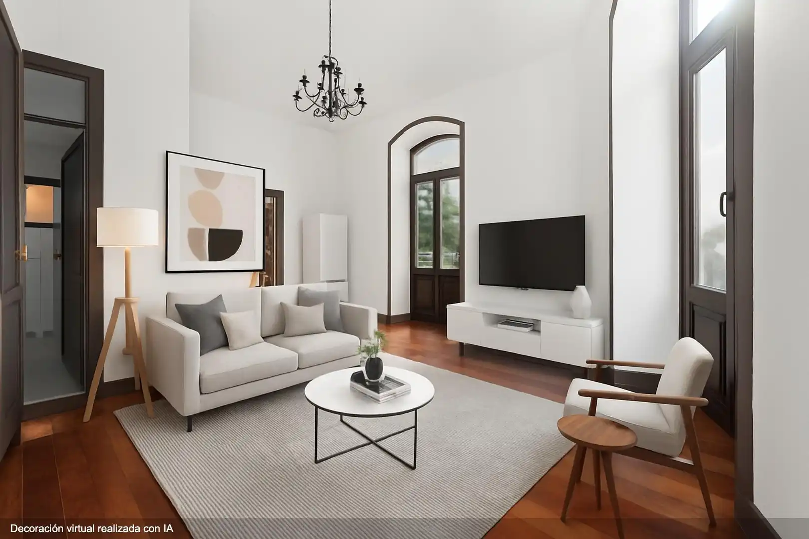 Sala de estar de Casa o chalet en venta en Santa Úrsula con Parquet y Terraza
