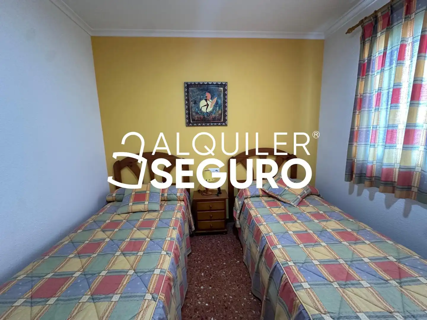 Bedroom of Flat for rent in Chiva  with Air Conditioner, Terrace and Furnished
