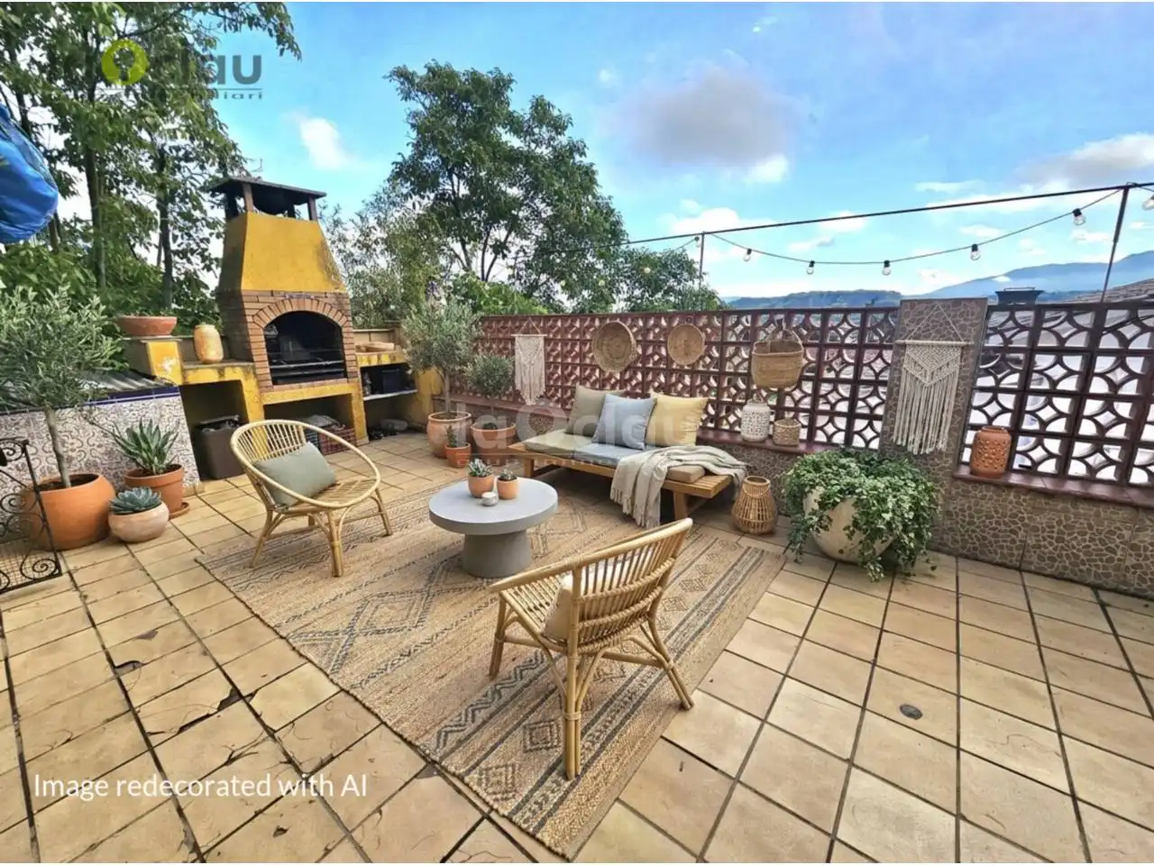Terrace of Flat for sale in Tona  with Heating, Parquet flooring and Terrace