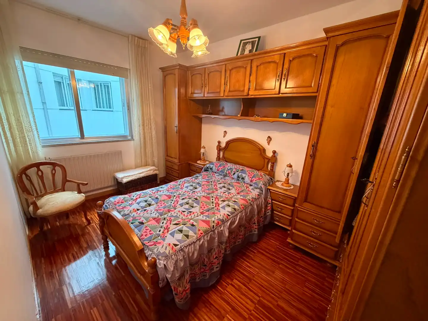 Bedroom of Flat for rent in Lugo  with Heating, Furnished and Oven