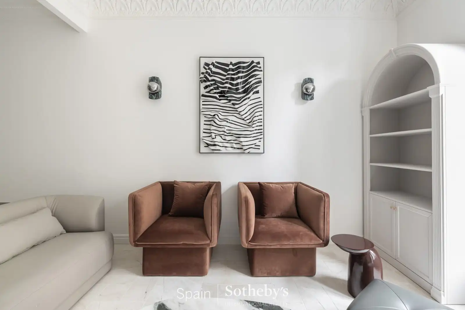Sala d'estar de Apartament en venda en Barcelona amb Aire condicionat
