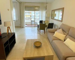Sala d'estar de Pis de lloguer en  Barcelona Capital amb Aire condicionat, Calefacció i Moblat