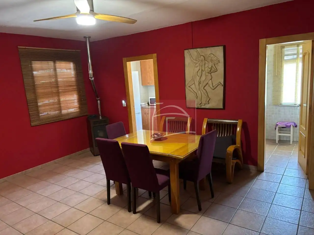 Comedor de Finca rústica en venta en Villanueva de la Serena con Calefacción, Jardín privado y Piscina