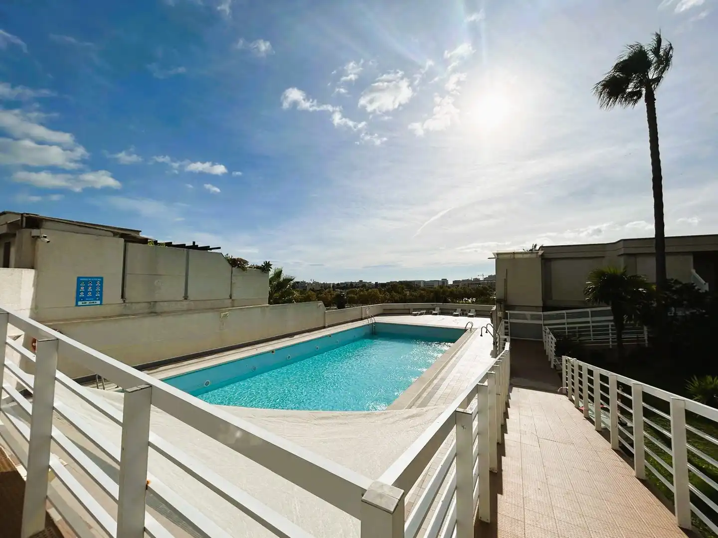 Schwimmbecken von Maisonette zum Verkauf in Valencia mit Klimaanlage, Heizung und Privatgarten