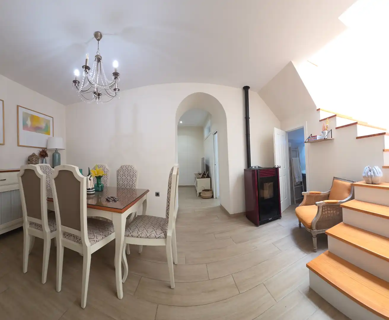 Menjador de Casa adosada en venda en Constantina amb Aire condicionat, Calefacció i Terrassa