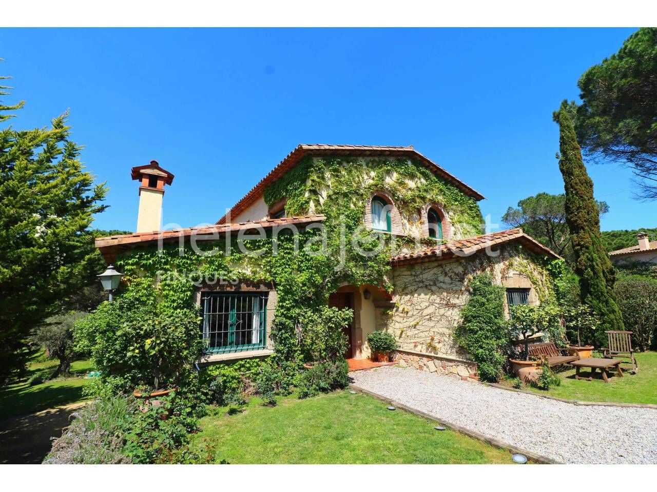 Exterior view of House or chalet for sale in Santa Cristina d'Aro  with Air Conditioner, Heating and Private garden