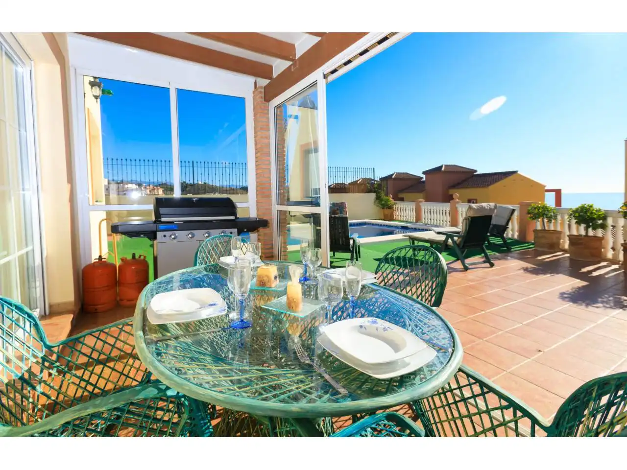Villa con piscina in affitto a Benajarafe, imagen 5