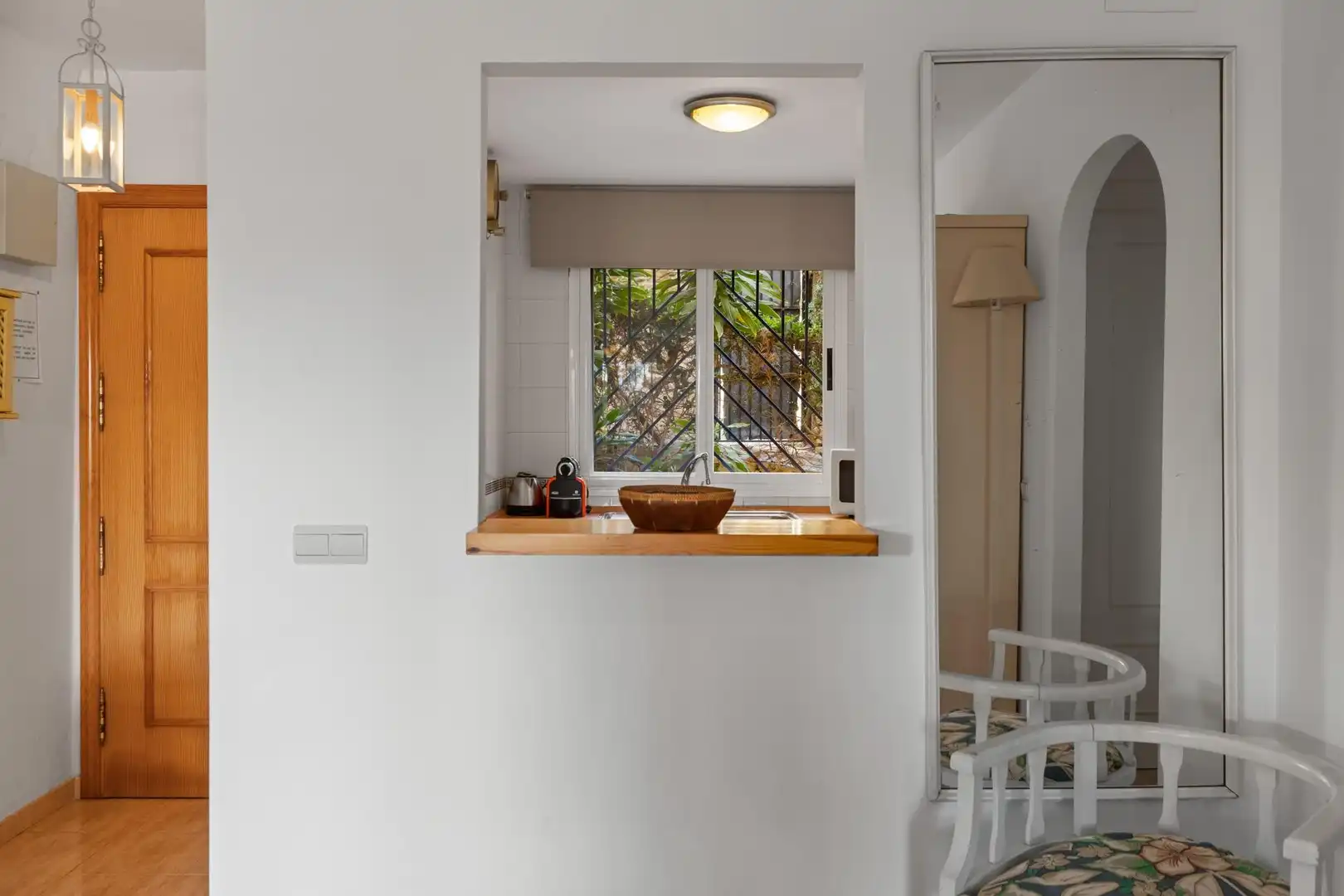 Küche von Wohnung zur Miete in Mijas mit Klimaanlage, Heizung und Privatgarten