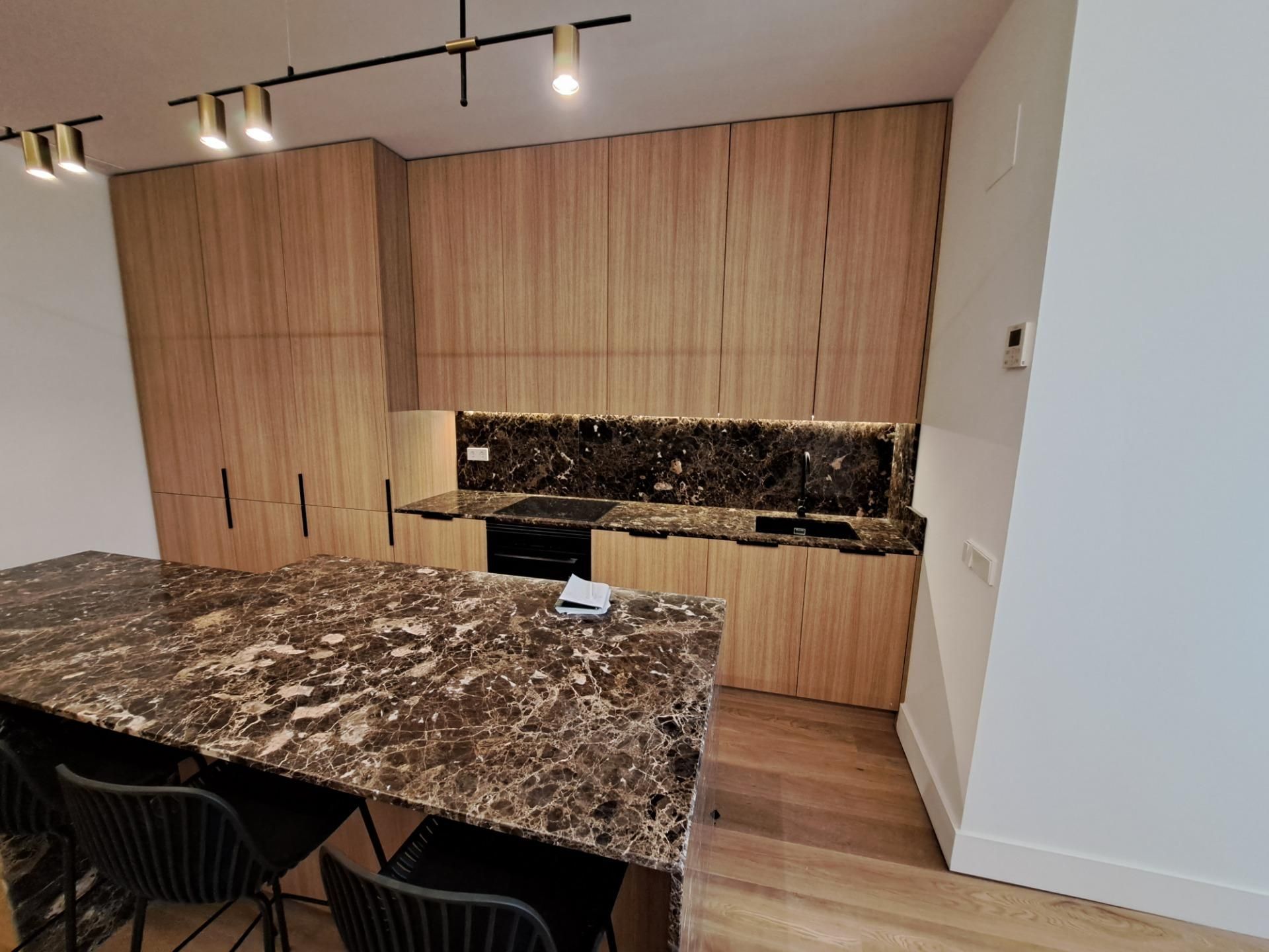 Kitchen of Apartment for sale in  Madrid Capital  with Air Conditioner, Heating and Balcony