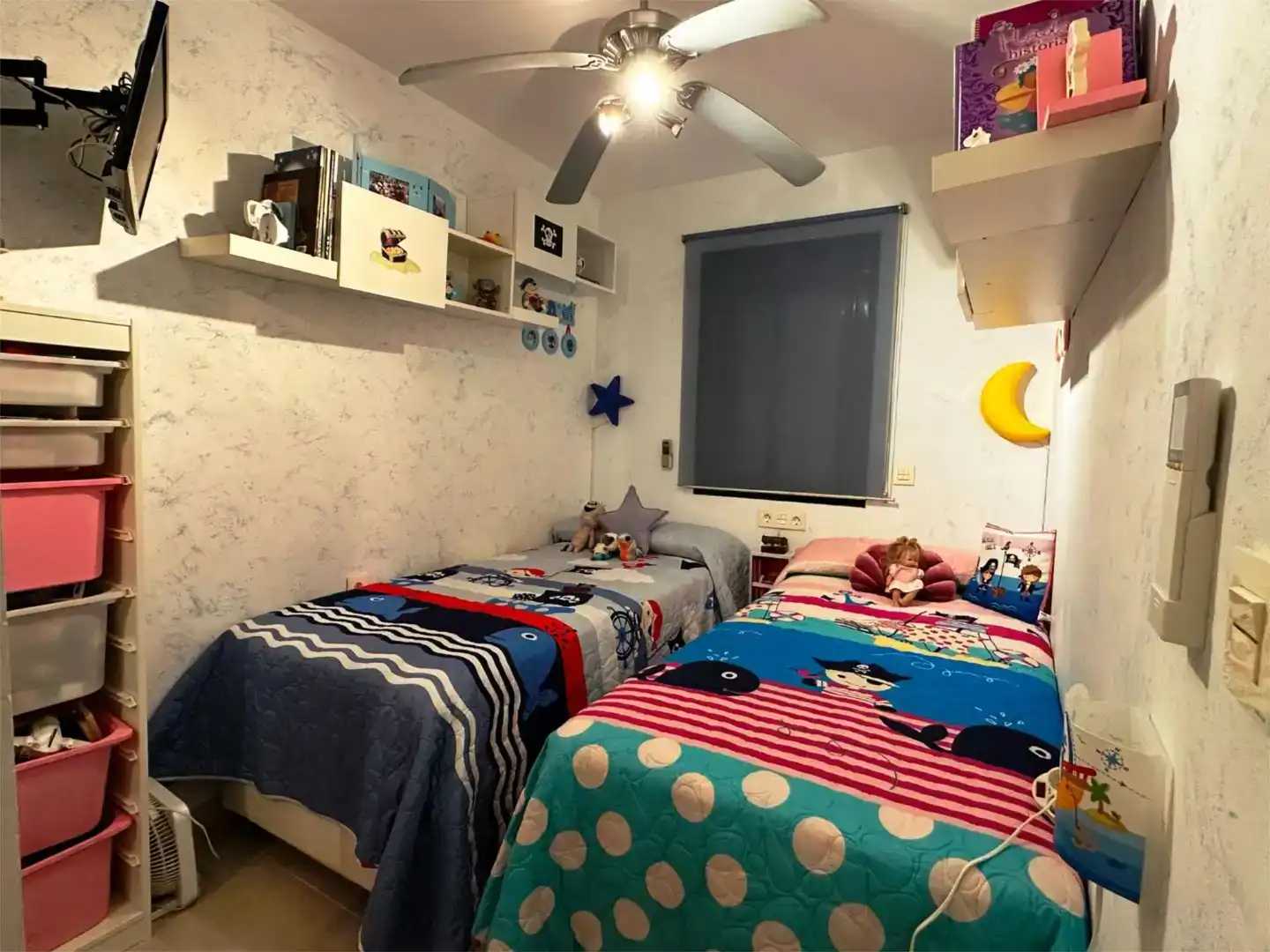 Schlafzimmer von Wohnung zur Miete in Sanlúcar de Barrameda mit Klimaanlage und Balkon