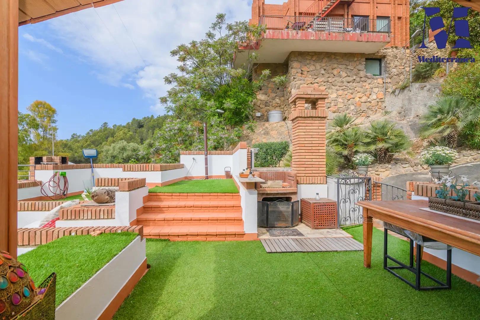 Terrassa de Casa o xalet en venda en Sitges amb Jardí privat, Parquet i Terrassa