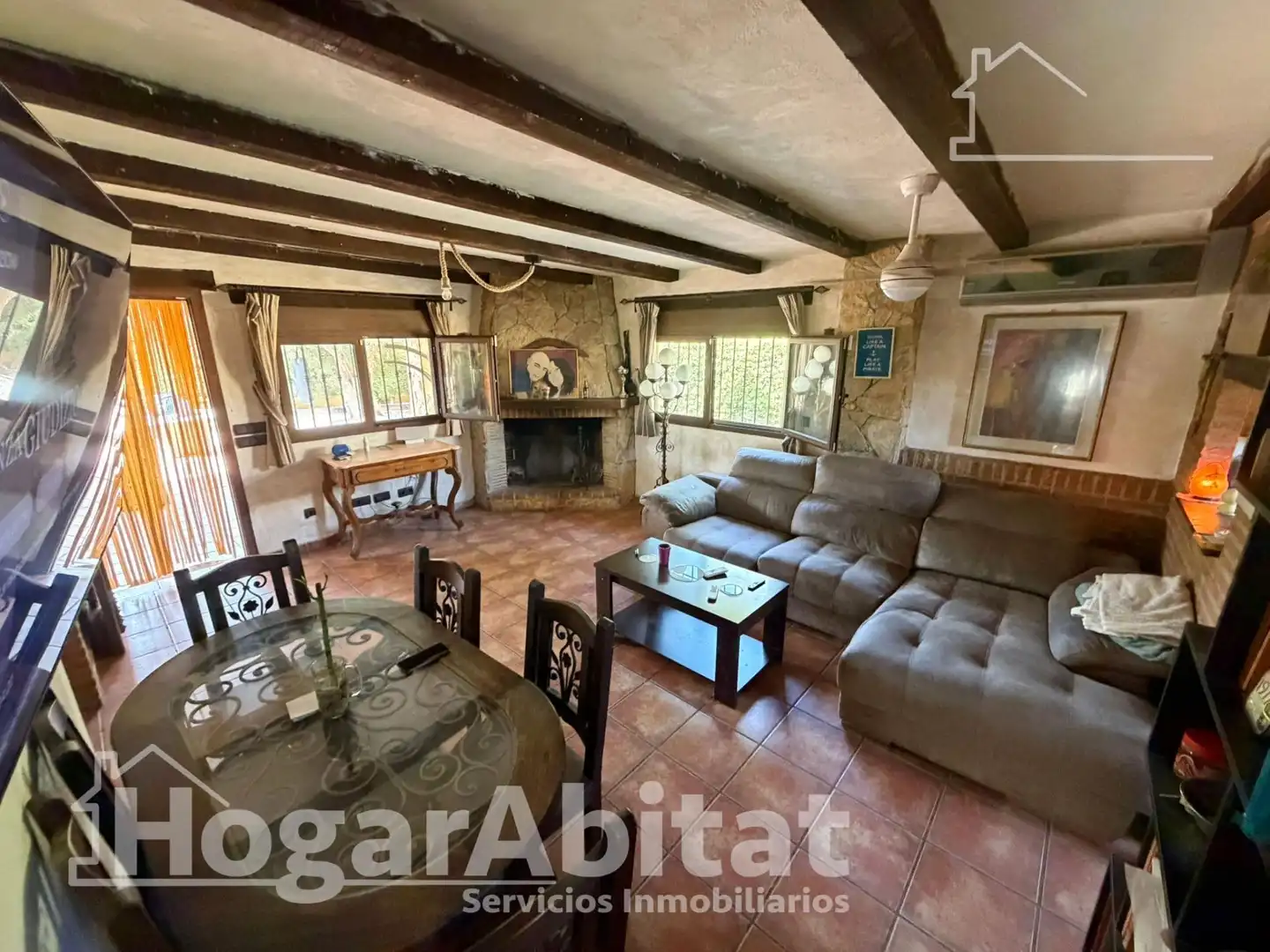 Living room of Houses for sale in Náquera  with Air Conditioner, Private garden and Terrace