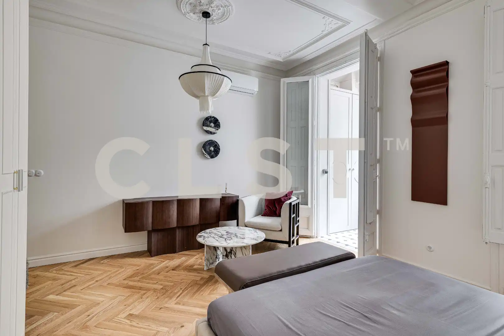 Schlafzimmer von Wohnungen zum Verkauf in Barcelona mit Klimaanlage, Heizung und Parkett