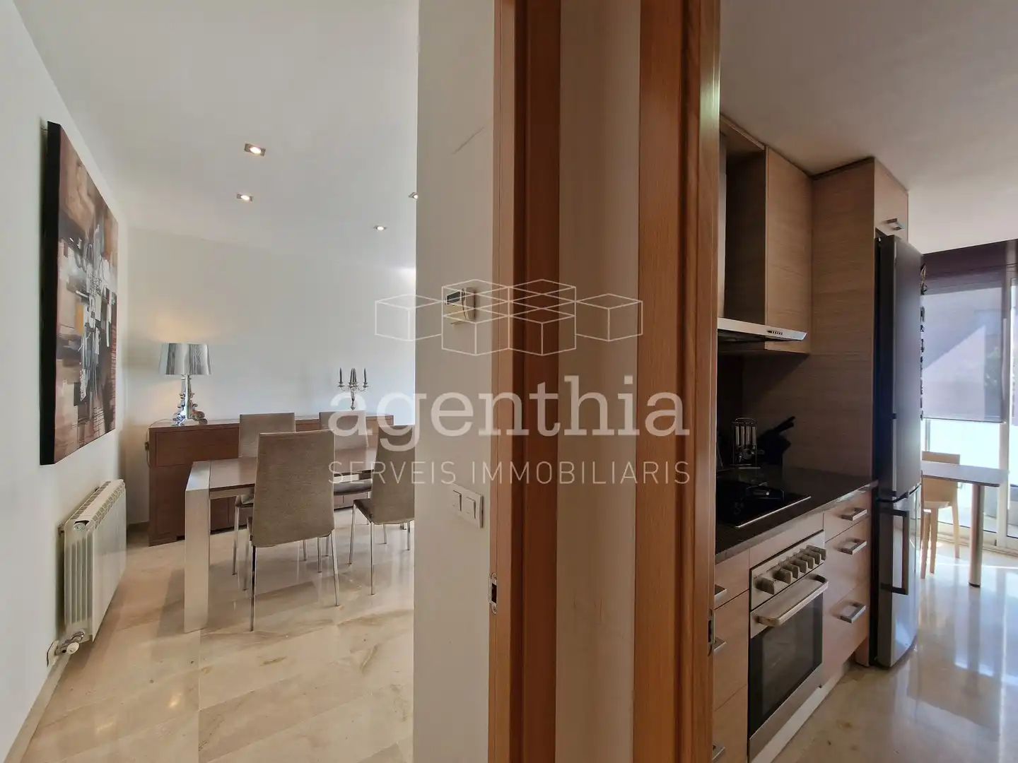 Küche von Wohnung zum Verkauf in Girona mit Klimaanlage, Heizung und Terrasse