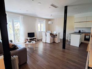 Living room of Flat for sale in  Madrid Capital  with Air Conditioner, Heating and Oven