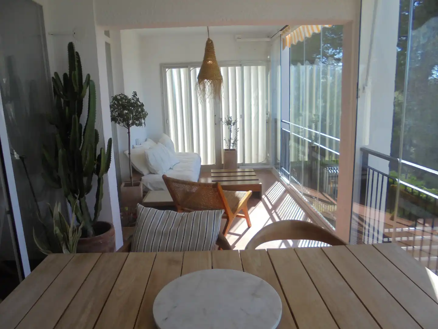 Terrasse von Wohnungen zur Miete in Oropesa del Mar / Orpesa mit Terrasse, Möbliert und Ofen