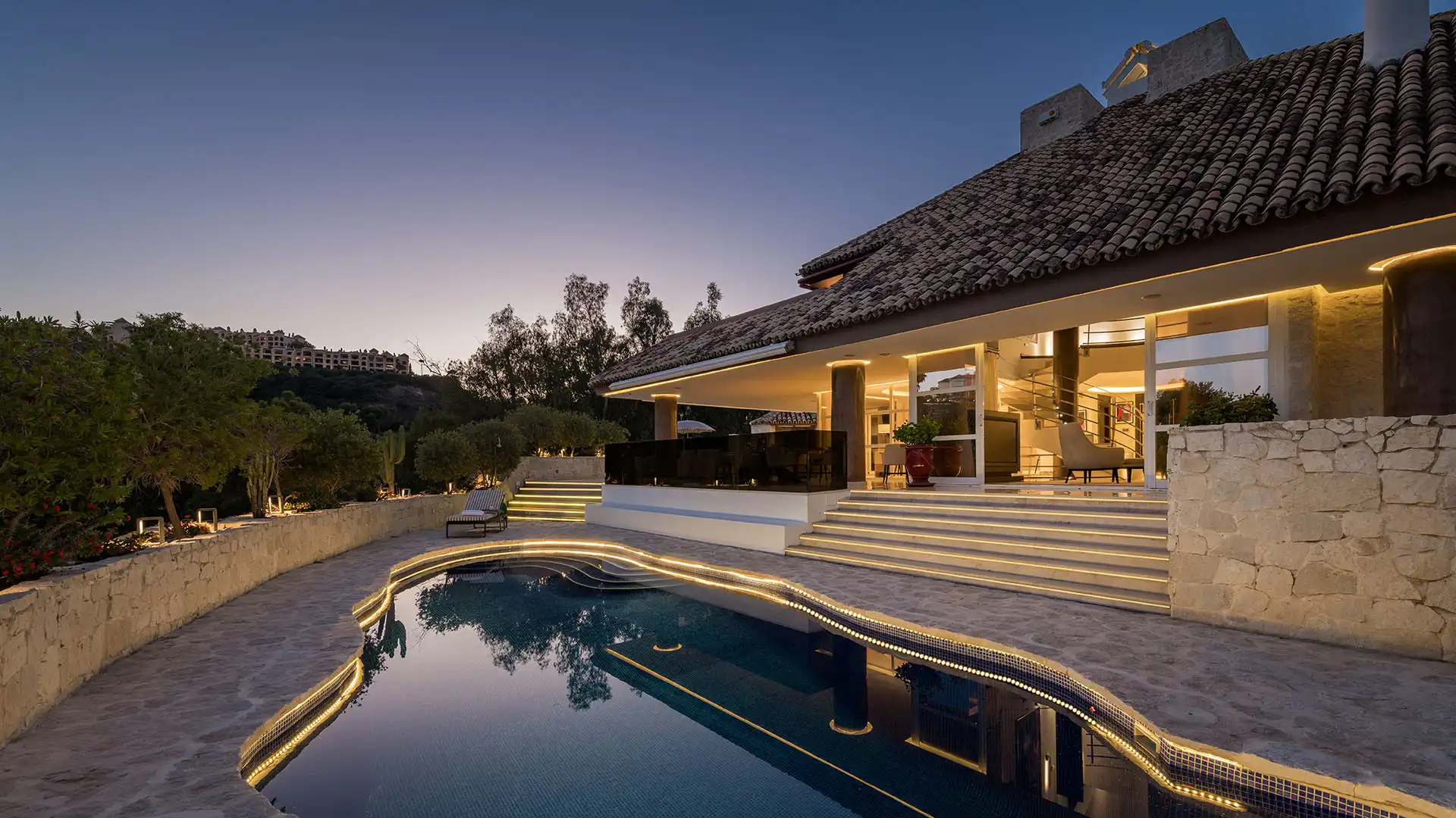Terraza de Casa o chalet en venta en Benahavís con Aire acondicionado, Jardín privado y Terraza