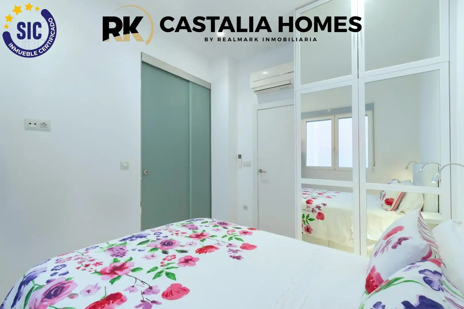 Schlafzimmer von Einfamilien-Reihenhaus zum Verkauf in Castellón de la Plana / Castelló de la Plana mit Klimaanlage, Privatgarten und Terrasse