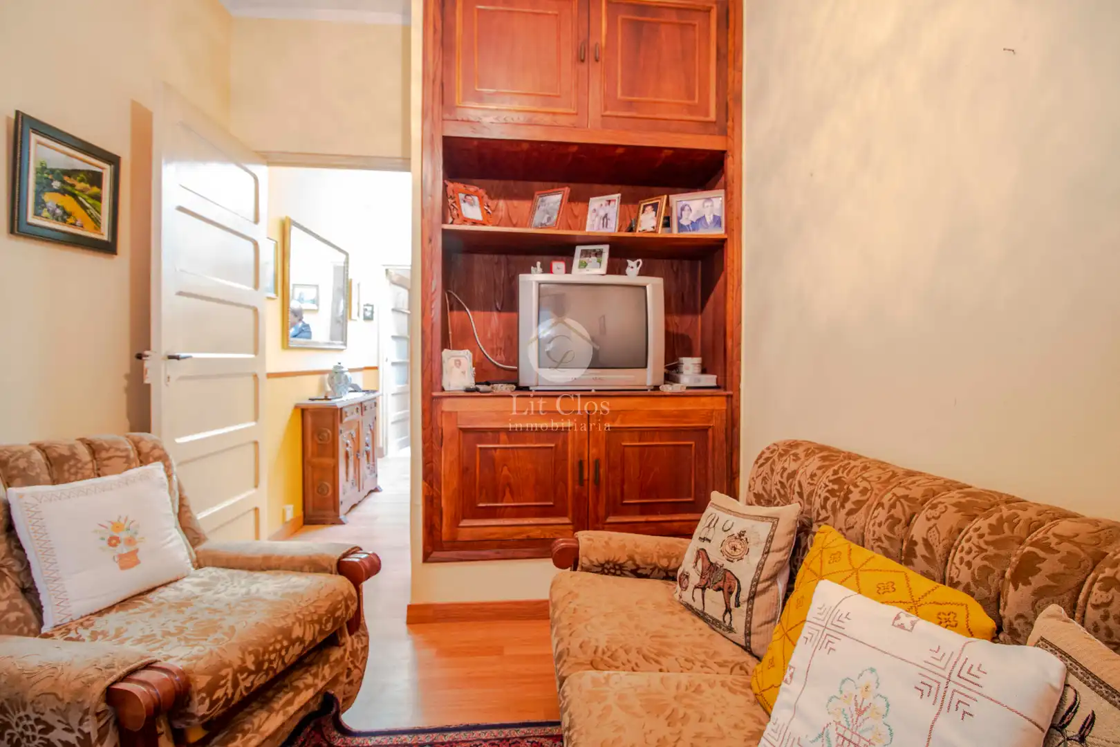 Sala de estar de Casa o chalet en venta en A Rúa  con Calefacción, Jardín privado y Amueblado