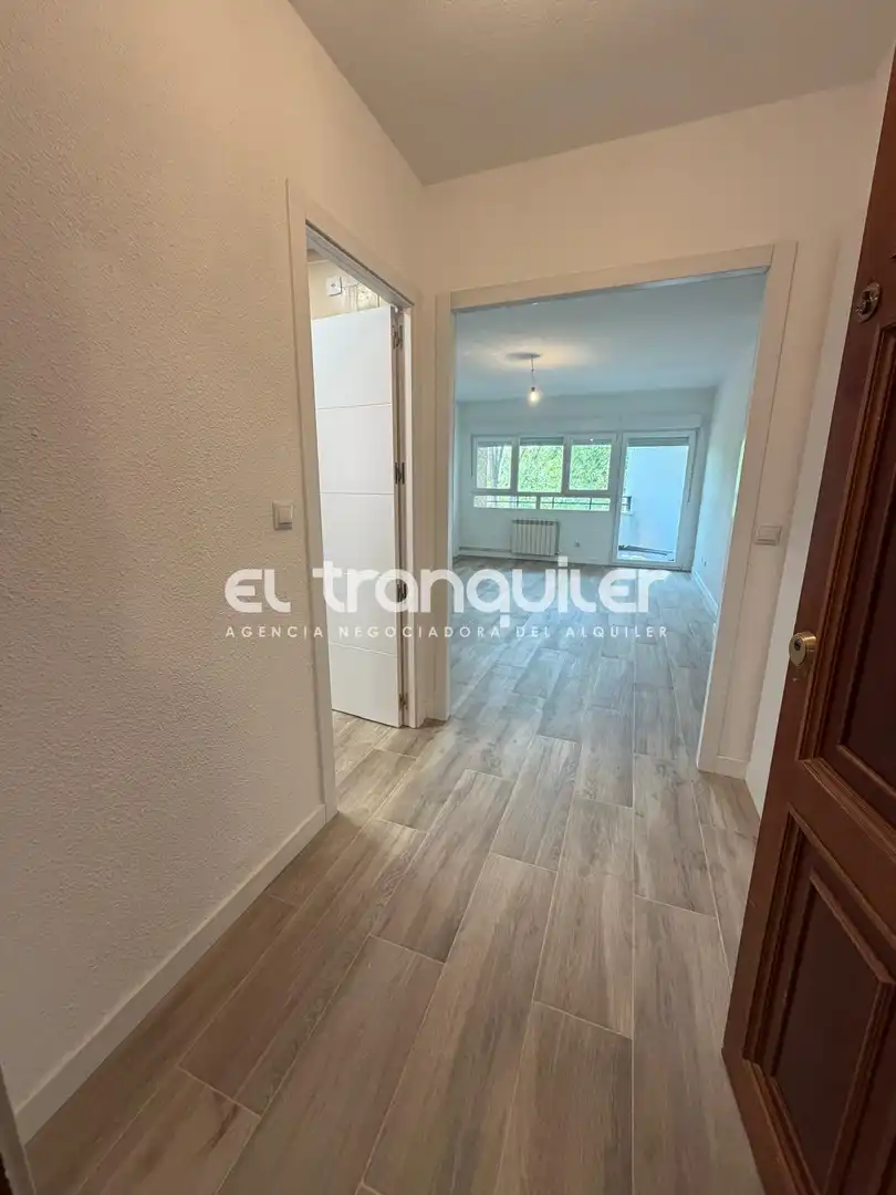 Schlafzimmer von Wohnung zur Miete in Madrid mit Parkett, Terrasse und Haustiere erlaubt