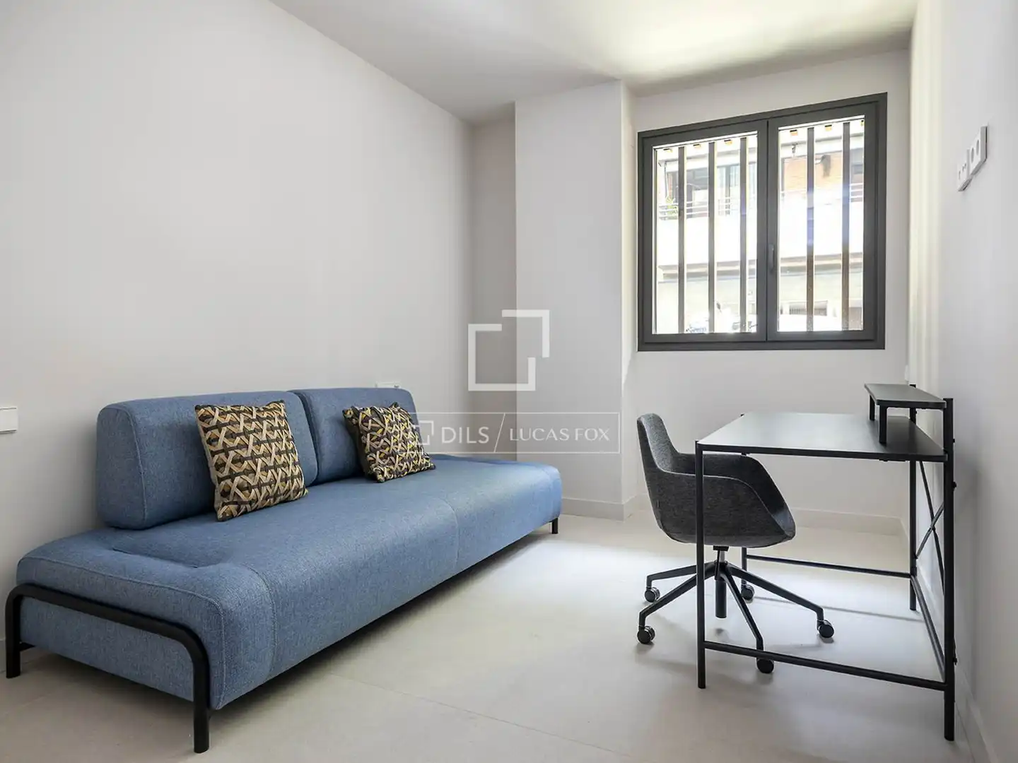 Schlafzimmer von Wohnung zur Miete in Barcelona mit Klimaanlage, Terrasse und Möbliert