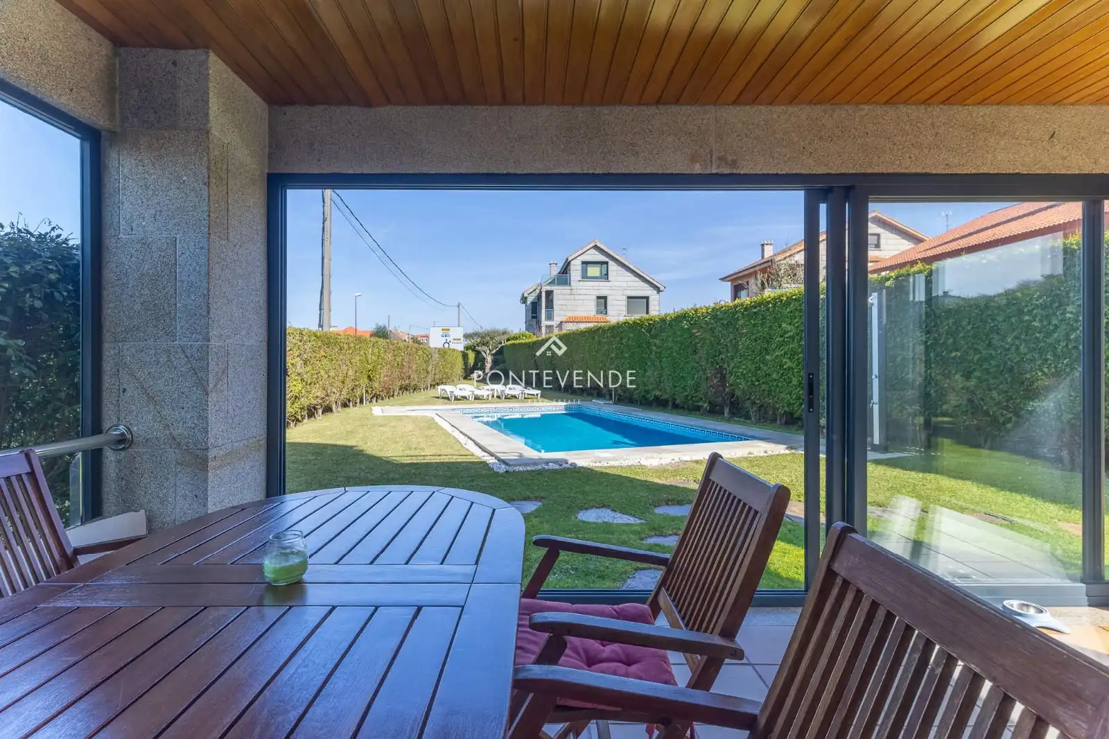 Jardí de Casa o xalet en venda en Vigo  amb Calefacció, Jardí privat i Terrassa