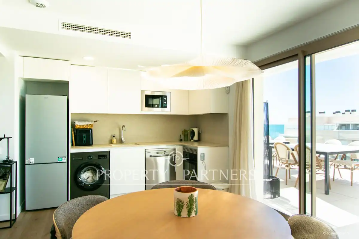 Cocina de Dúplex en venta en El Puig de Santa Maria con Aire acondicionado, Calefacción y Jardín privado