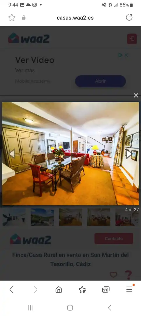 Dining room of Land for sale in Algeciras