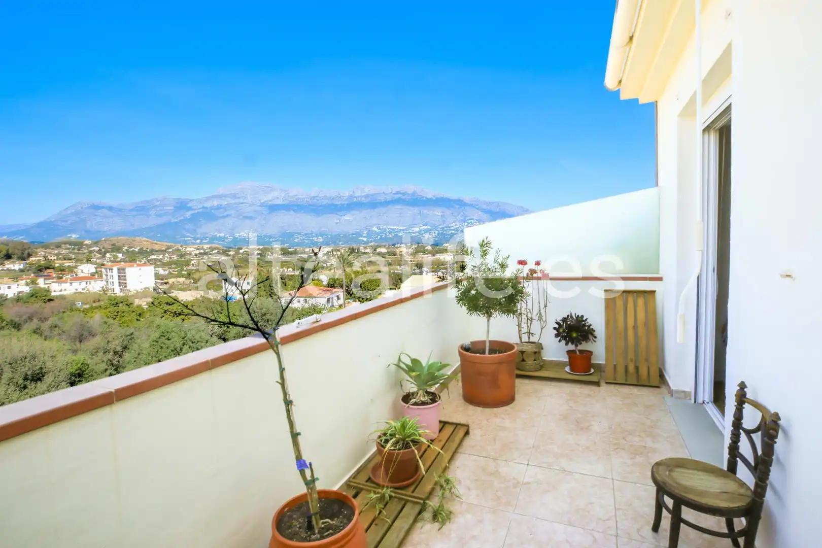 Außenansicht von Dachboden zum Verkauf in Altea mit Klimaanlage und Terrasse