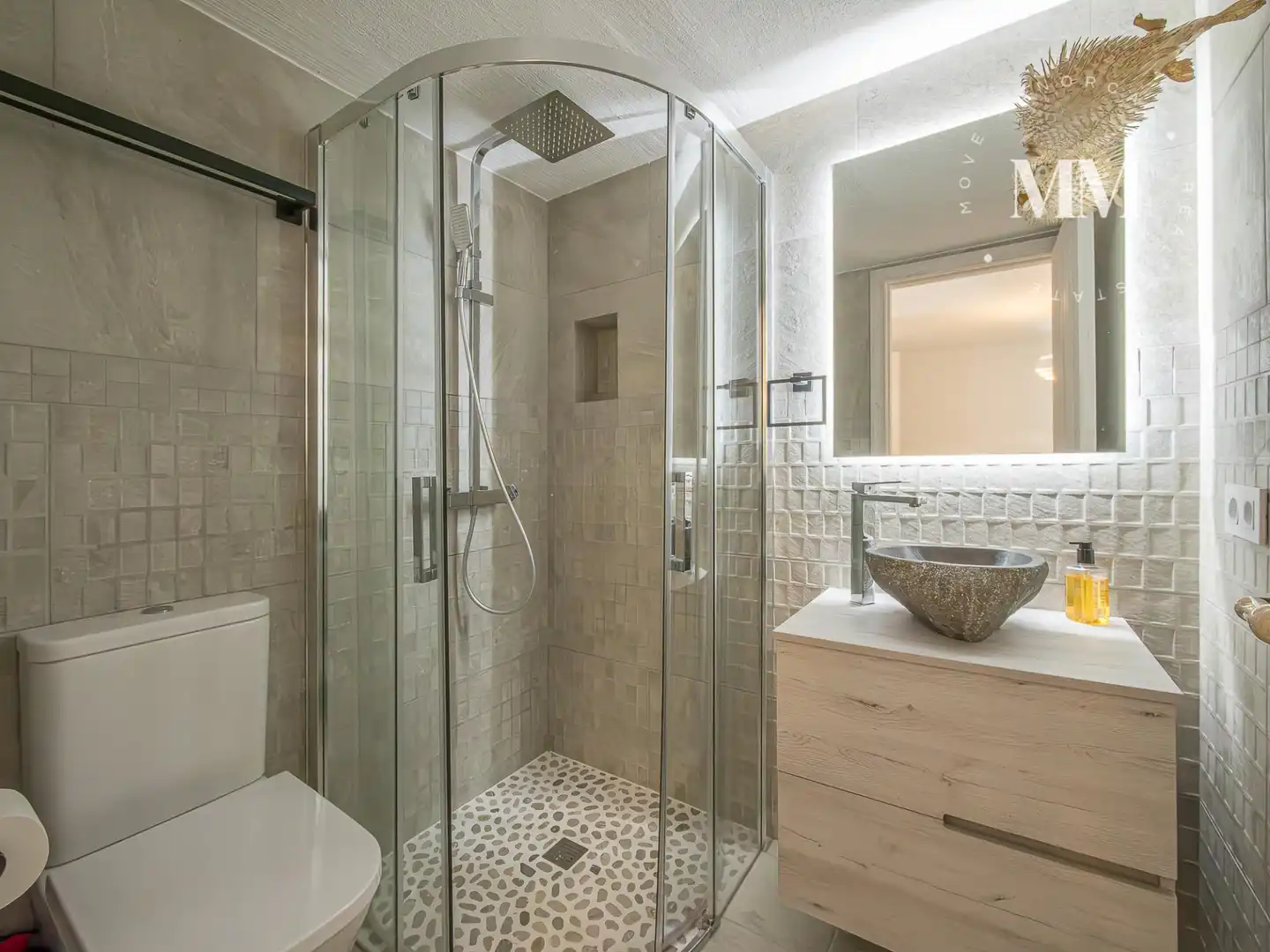 Baño de Casa o chalet en venta en Sant Lluís con Aire acondicionado, Calefacción y Jardín privado
