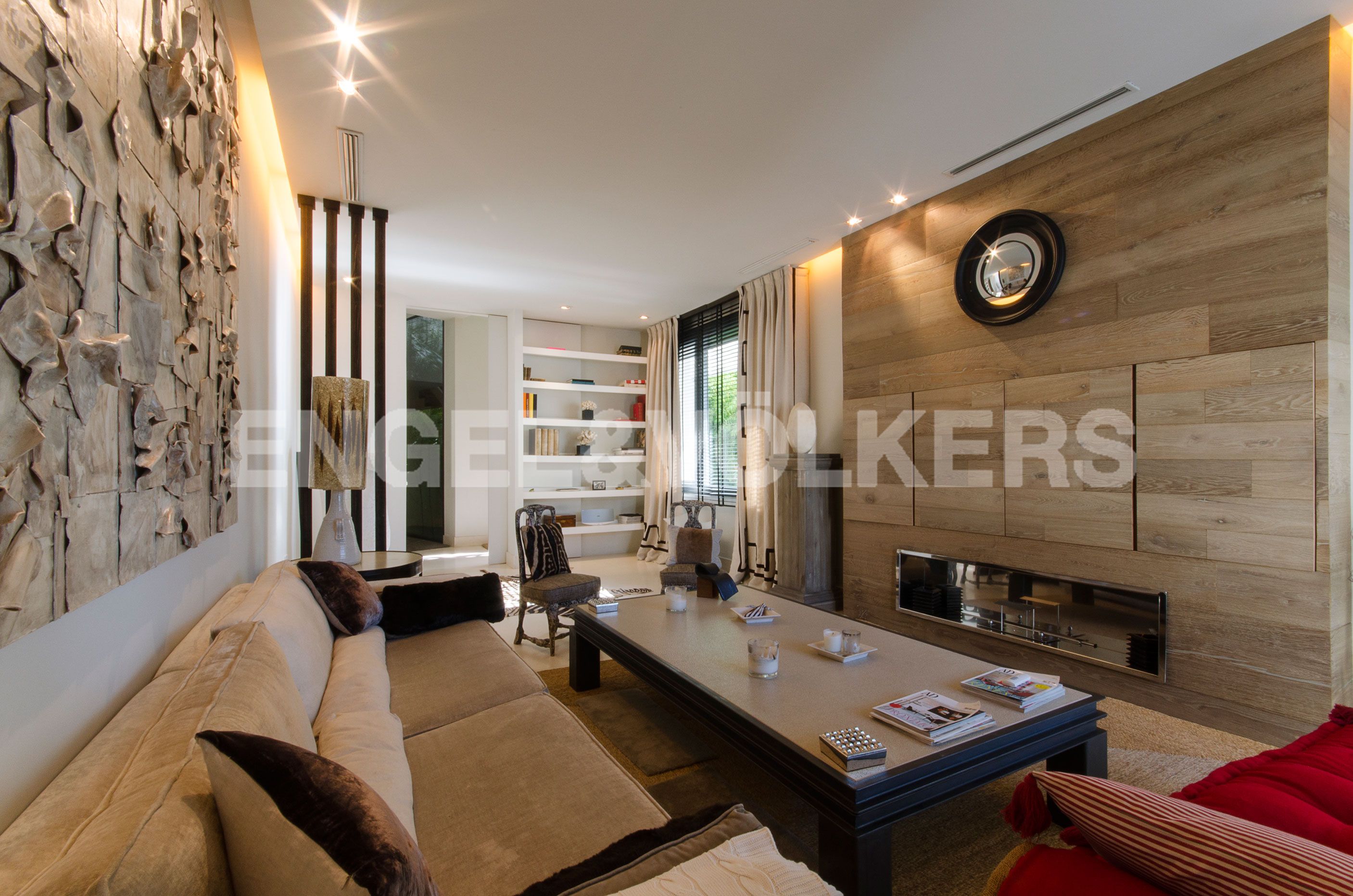 Living room of House or chalet to rent in  Madrid Capital  with Air Conditioner, Heating and Private garden