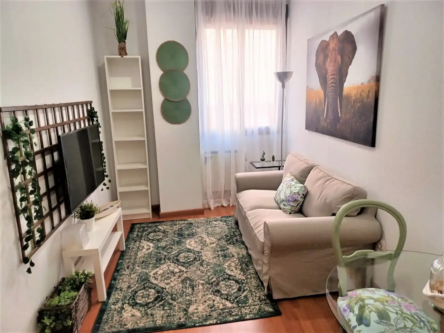 Sala d'estar de Apartament de lloguer en Cáceres amb Aire condicionat, Calefacció i Moblat