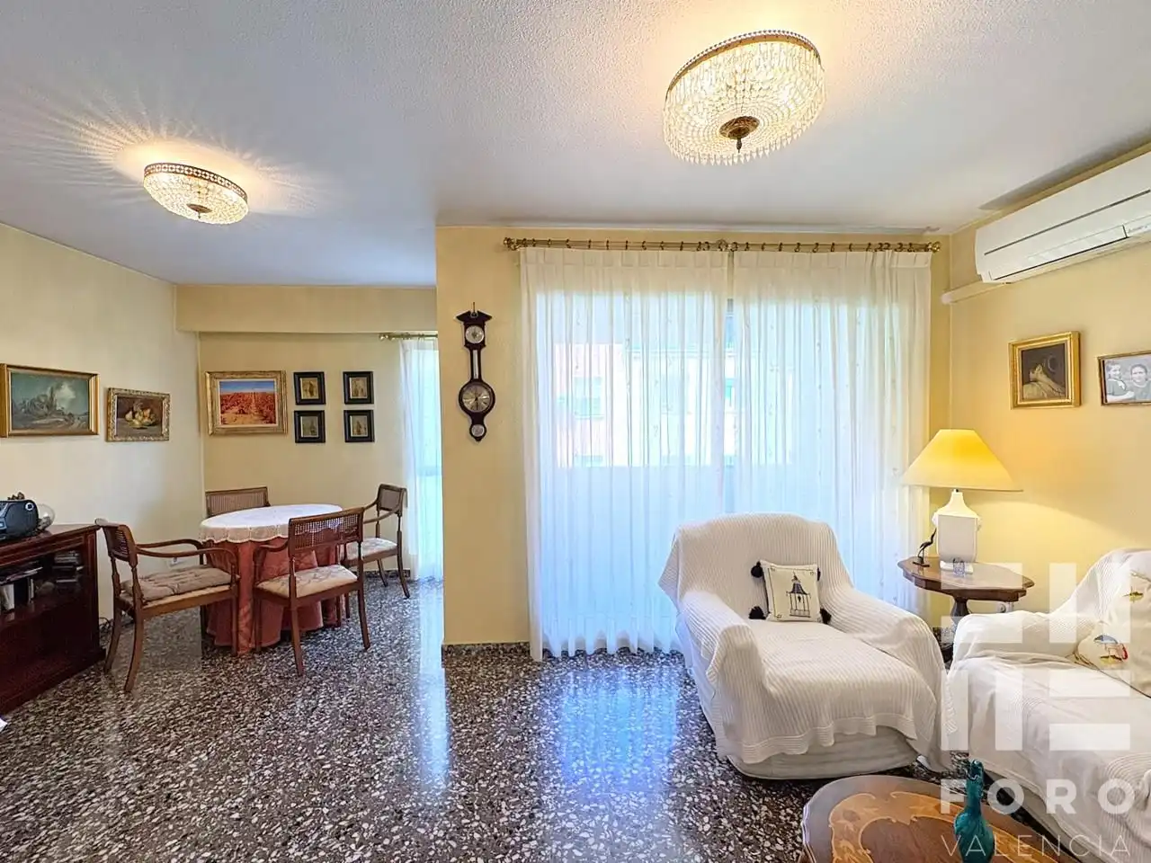 Sala de estar de Piso en venta en Valencia con Aire acondicionado, Terraza y Balcón