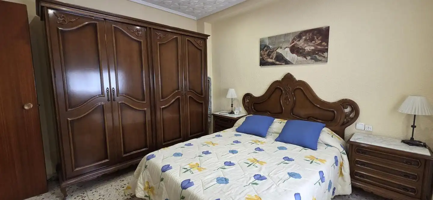 Bedroom of Flat for rent in Elche / Elx  with Air Conditioner, Furnished and Balcony