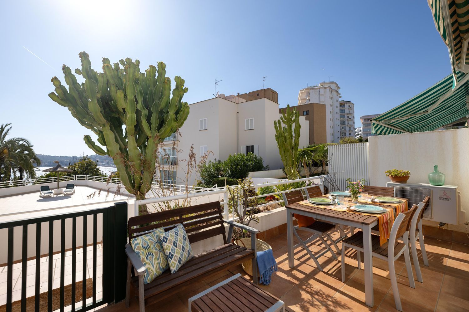 Terraza de Piso en venta en  Palma de Mallorca con Aire acondicionado, Jardín privado y Parquet