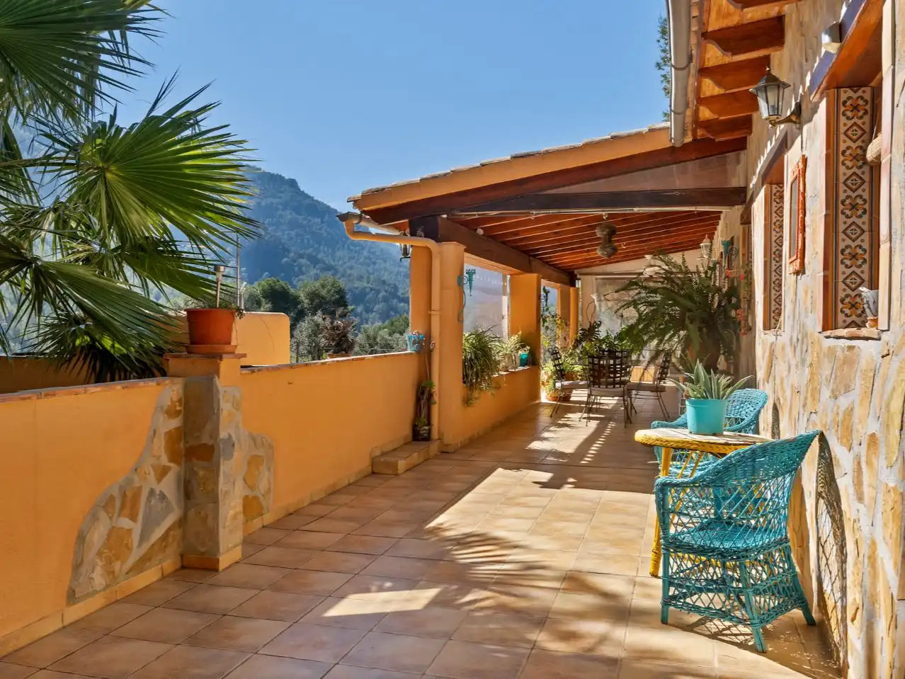 Terraza de Casa o chalet en venta en Castell de Castells con Aire acondicionado, Terraza y Piscina