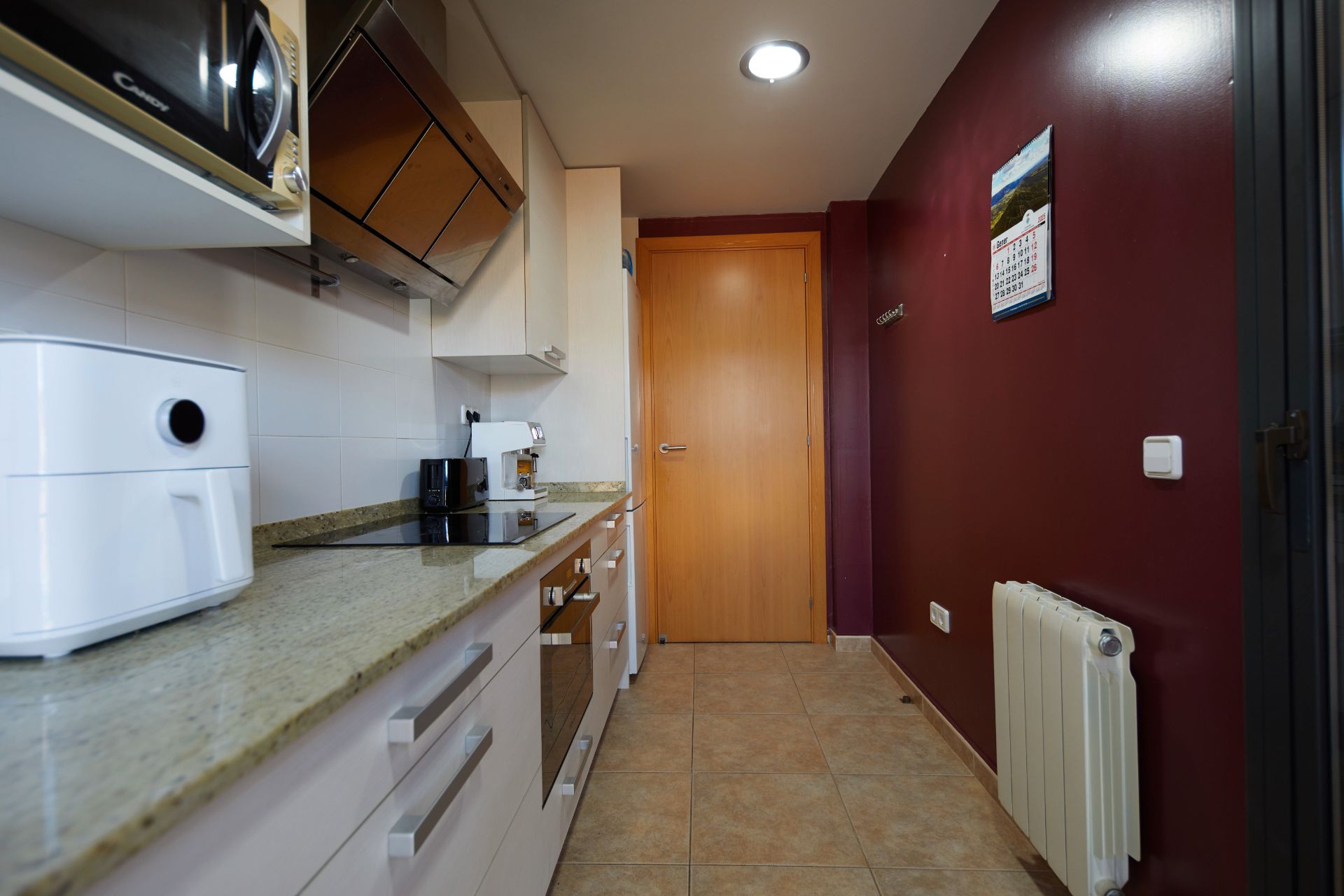 Kitchen of Flat for sale in La Pobla de Cérvoles  with Heating, Parquet flooring and Balcony